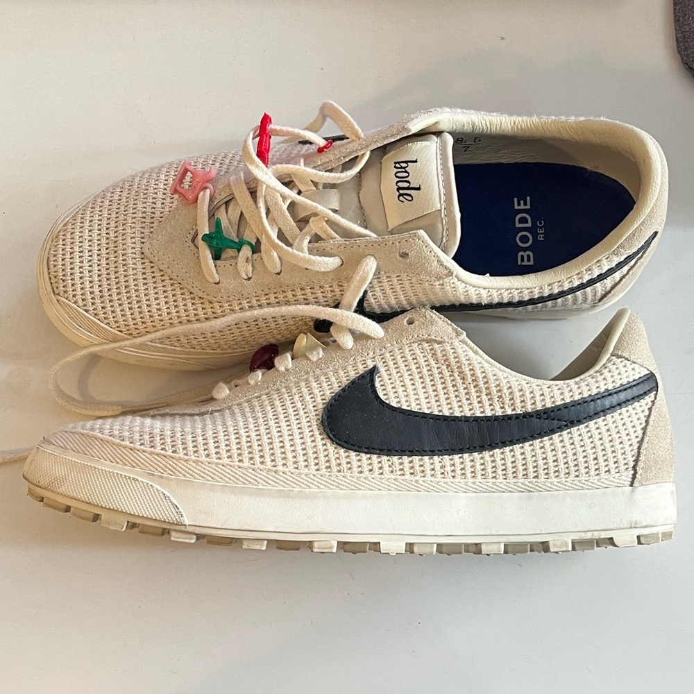 Bode /Nike Rec Astrograbber Beige and Black Sneakers